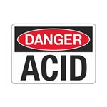 Danger Acid (Chemical) Sign